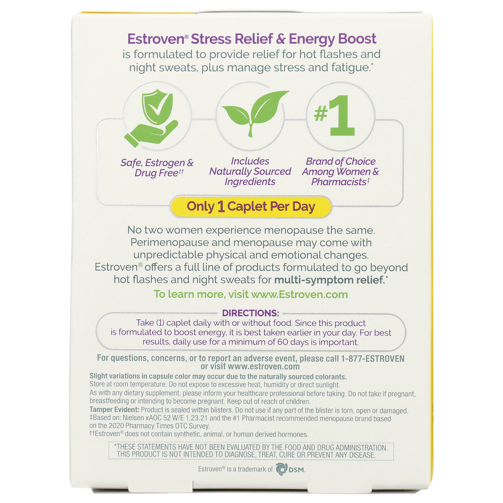 AFB001 | Back panel showing benefits, 'Only 1 Caplet Per Day' banner and directions for daily use - Thumbnail