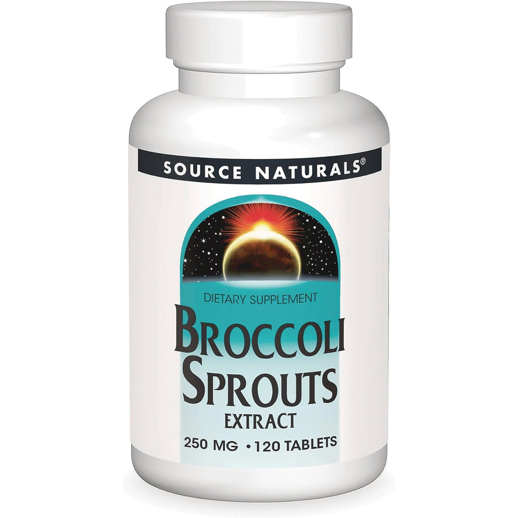 SN970 | Source Naturals Broccoli Sprouts Extract dietary supplement, 250 mg, 120 tablets - Thumbnail