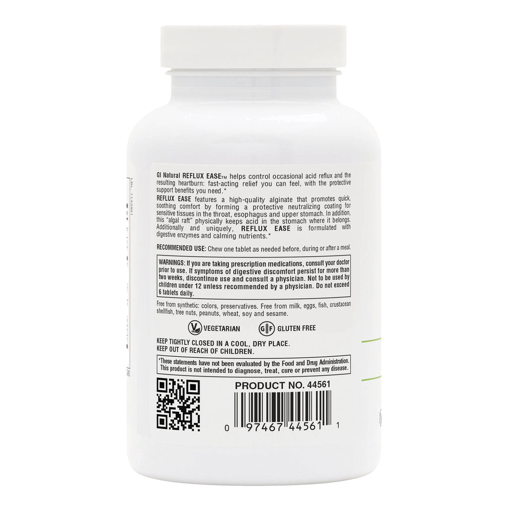 NTP348 | Back of white supplement bottle showing warnings, barcode, vegetarian and gluten free icons - Thumbnail