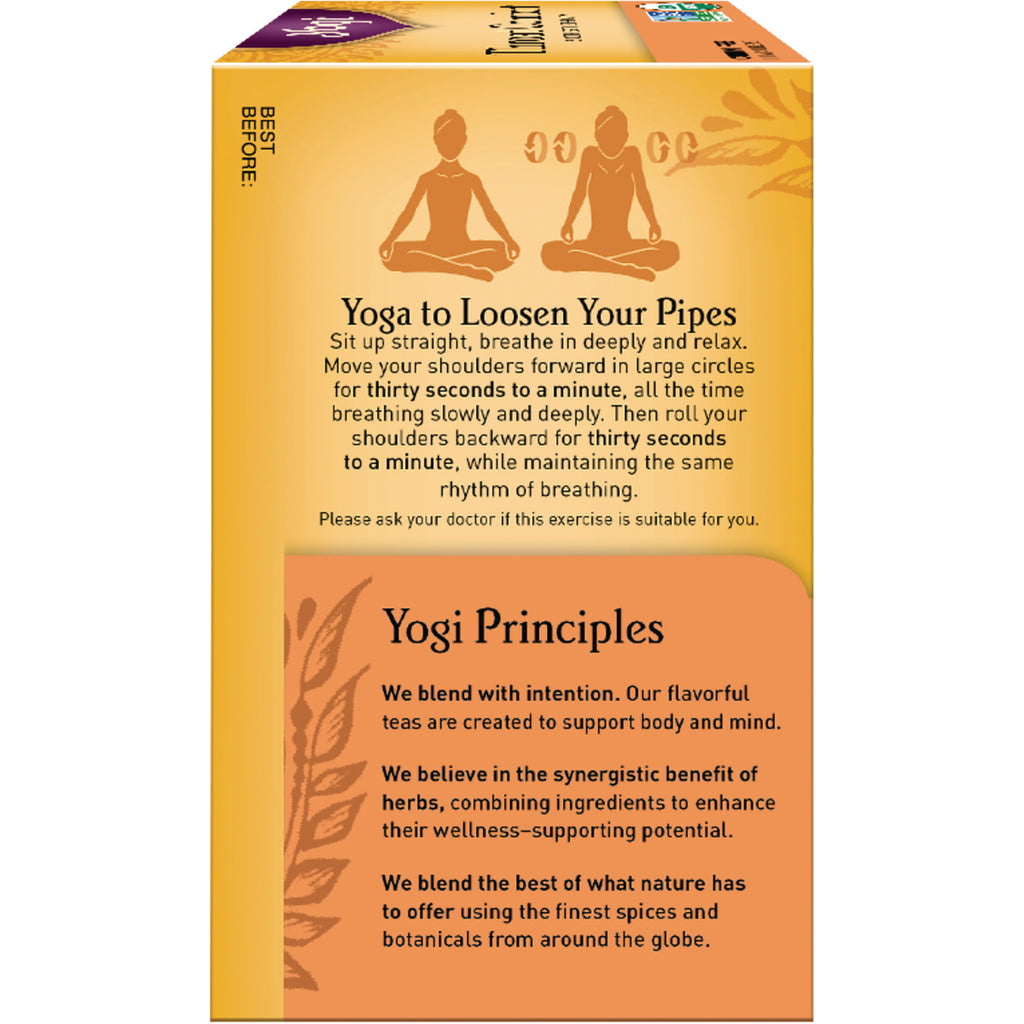AHW033 | 'Yoga to Loosen Your Pipes' infographic showing yoga poses, breathing instructions and Yogi Principles text - Thumbnail