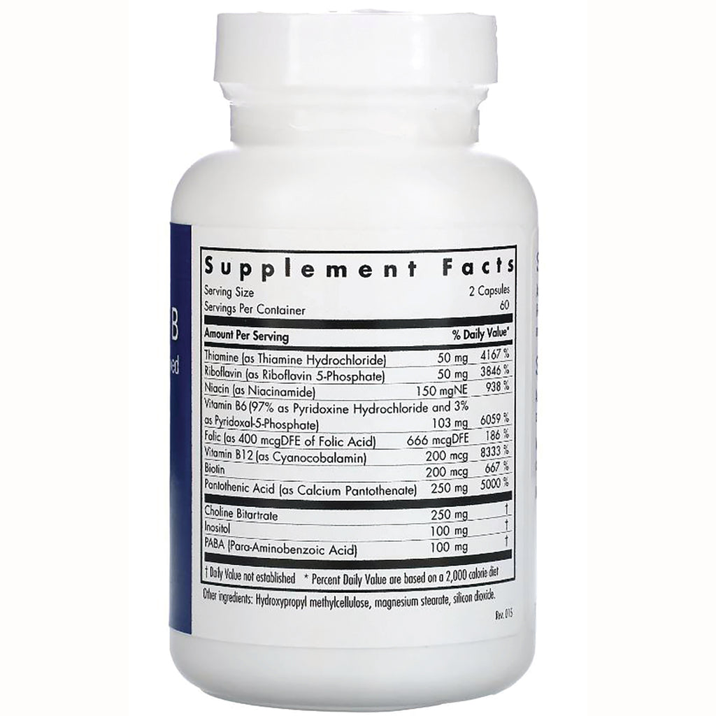 ARG036 | supplement facts label on back of white bottle listing vitamins and amounts - Thumbnail
