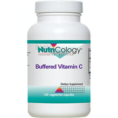 NCL071 | NutriCology Buffered Vitamin C white bottle, 120 vegetarian capsules dietary supplement