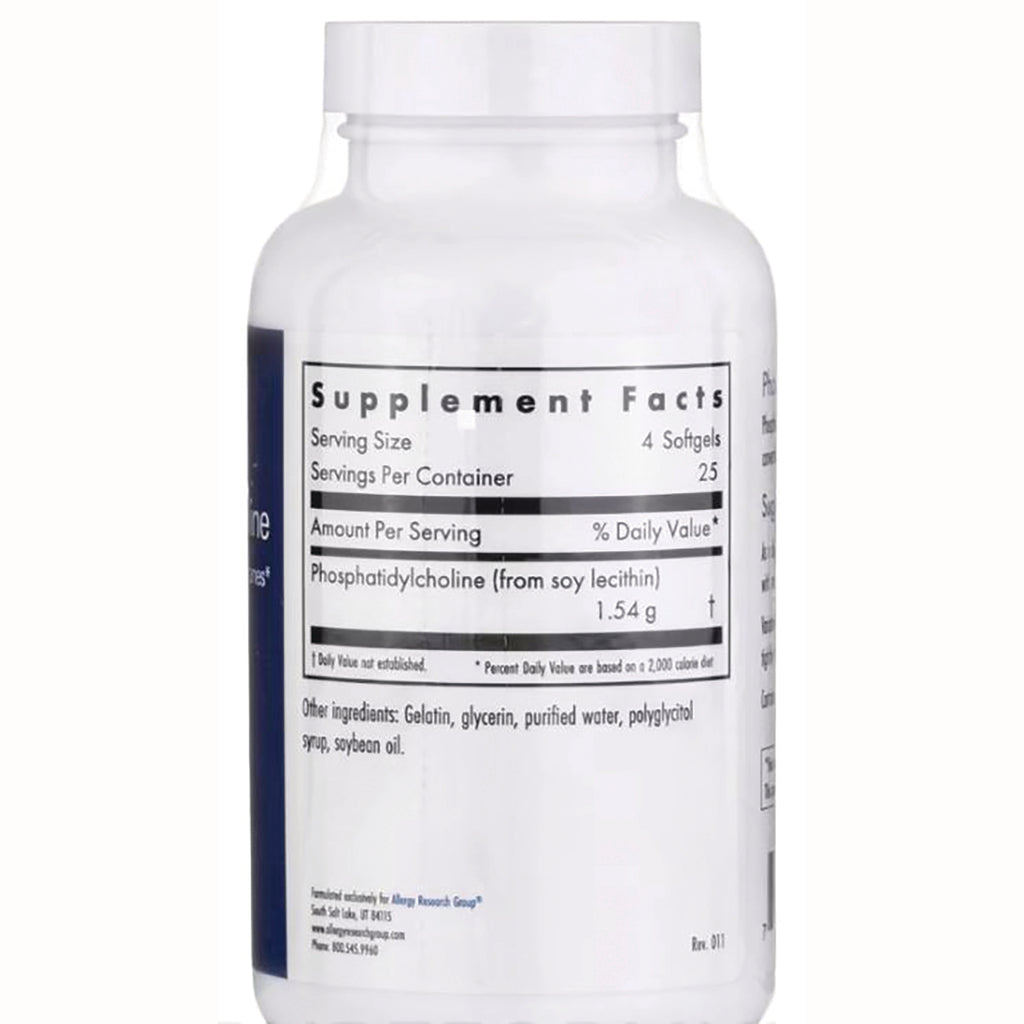 ARG075 | back label showing Supplement Facts panel and ingredients list on white supplement bottle - Thumbnail