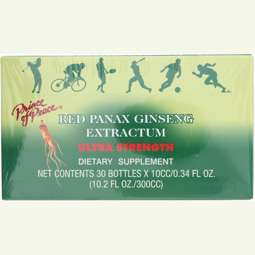 POP015 | Prince of Peace Red Panax Ginseng Extractum Ultra Strength dietary supplement box showing net contents - Thumbnail
