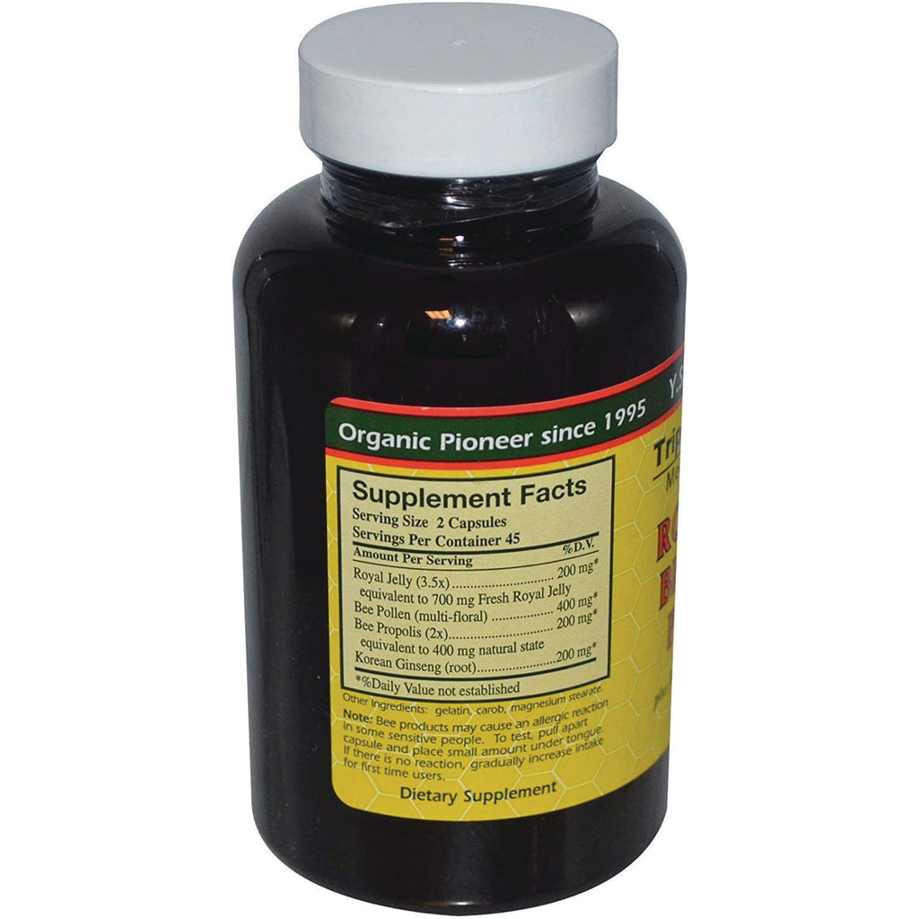 YS030 | Back of supplement bottle with Supplement Facts panel and ingredients list - Thumbnail