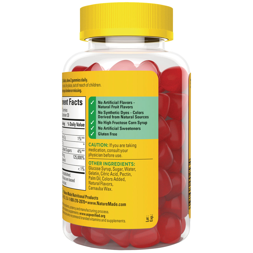 NTM138 | back of clear bottle showing supplement facts, other ingredients and caution on yellow label - Thumbnail