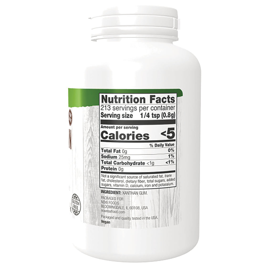 NWF367 | Back label showing Nutrition Facts panel and ingredients including xanthan gum - Thumbnail