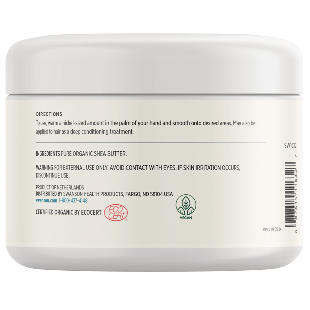 SW1632 | Back label: Ingredients pure organic shea butter - Thumbnail