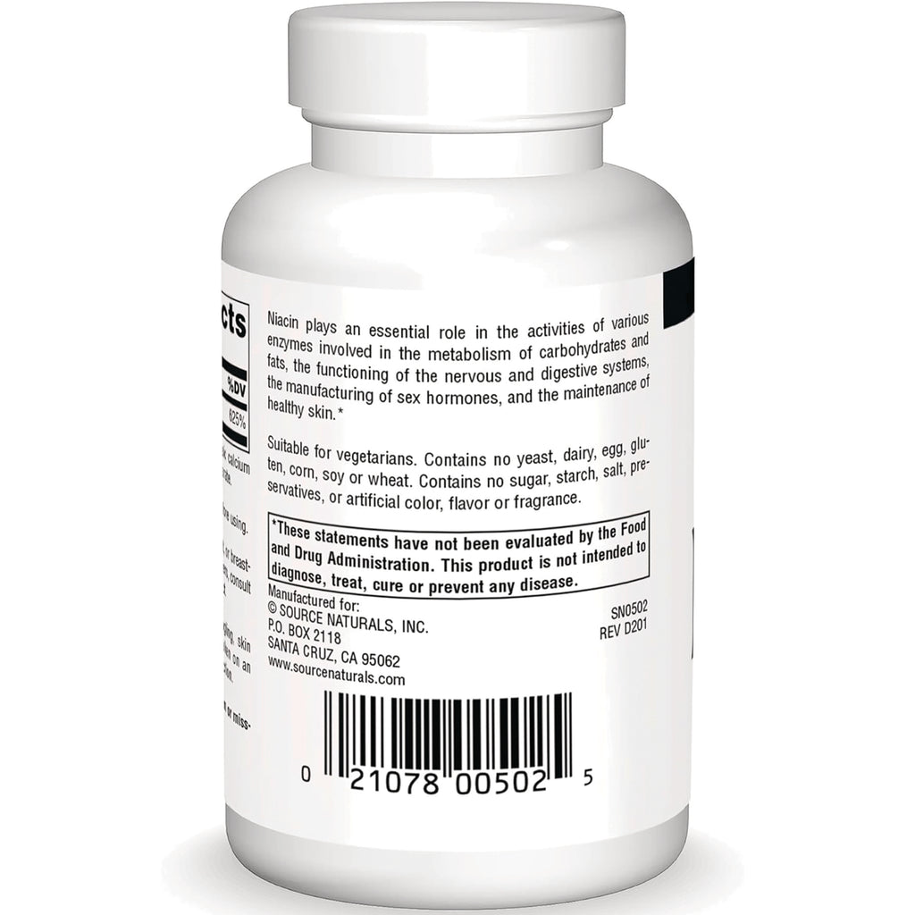 SN701 | Supplement bottle back label with ingredients text, FDA disclaimer, manufacturer info, and barcode - Thumbnail