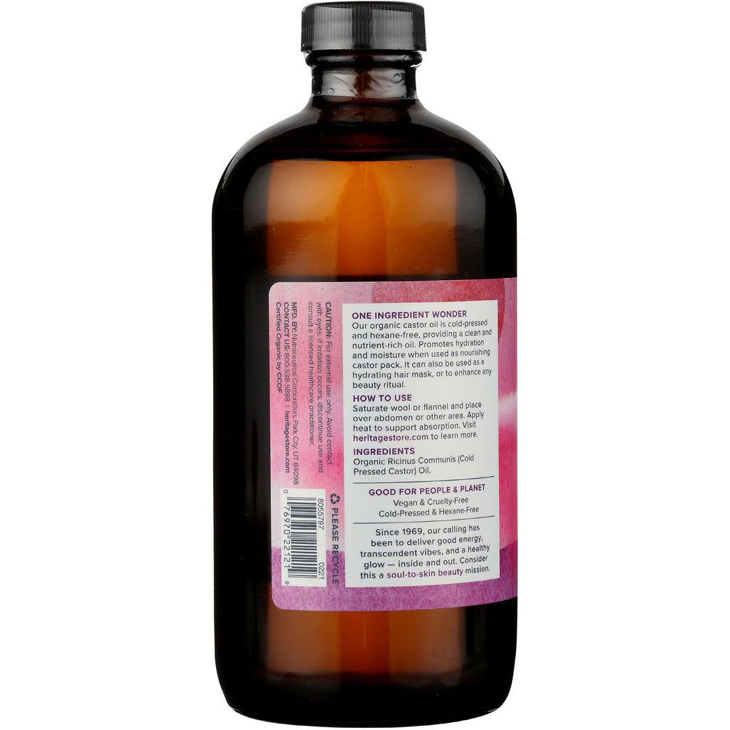 HTG011 | amber glass bottle back label showing ingredients, usage directions, barcode and pink design - Thumbnail