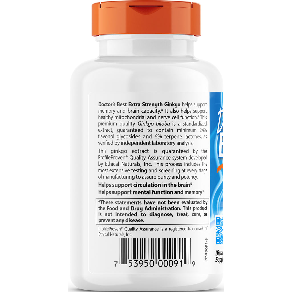DB108 | back label of white supplement bottle showing product description, FDA disclaimer and barcode - Thumbnail