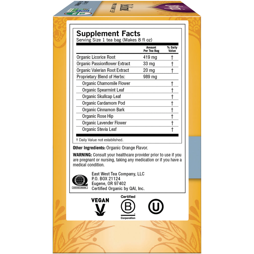 AHW001 | Supplement Facts panel showing ingredients, serving size, warning, and vegan and certification logos - Thumbnail