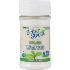 NWF097 | Better Stevia organic extract powder bottle, zero-calorie sweetener, 1 oz (28 g)