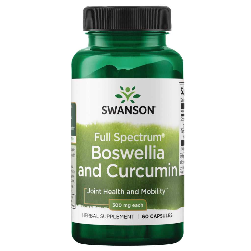 SW1320 | Swanson Full Spectrum Boswellia and Curcumin, 300 mg each, 60 capsules - Thumbnail