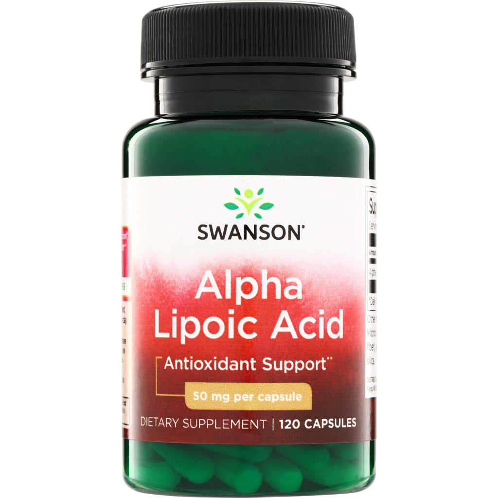 SW710 | Swanson Alpha Lipoic Acid supplement, Antioxidant Support, 50 mg per capsule, 120 capsules - Thumbnail