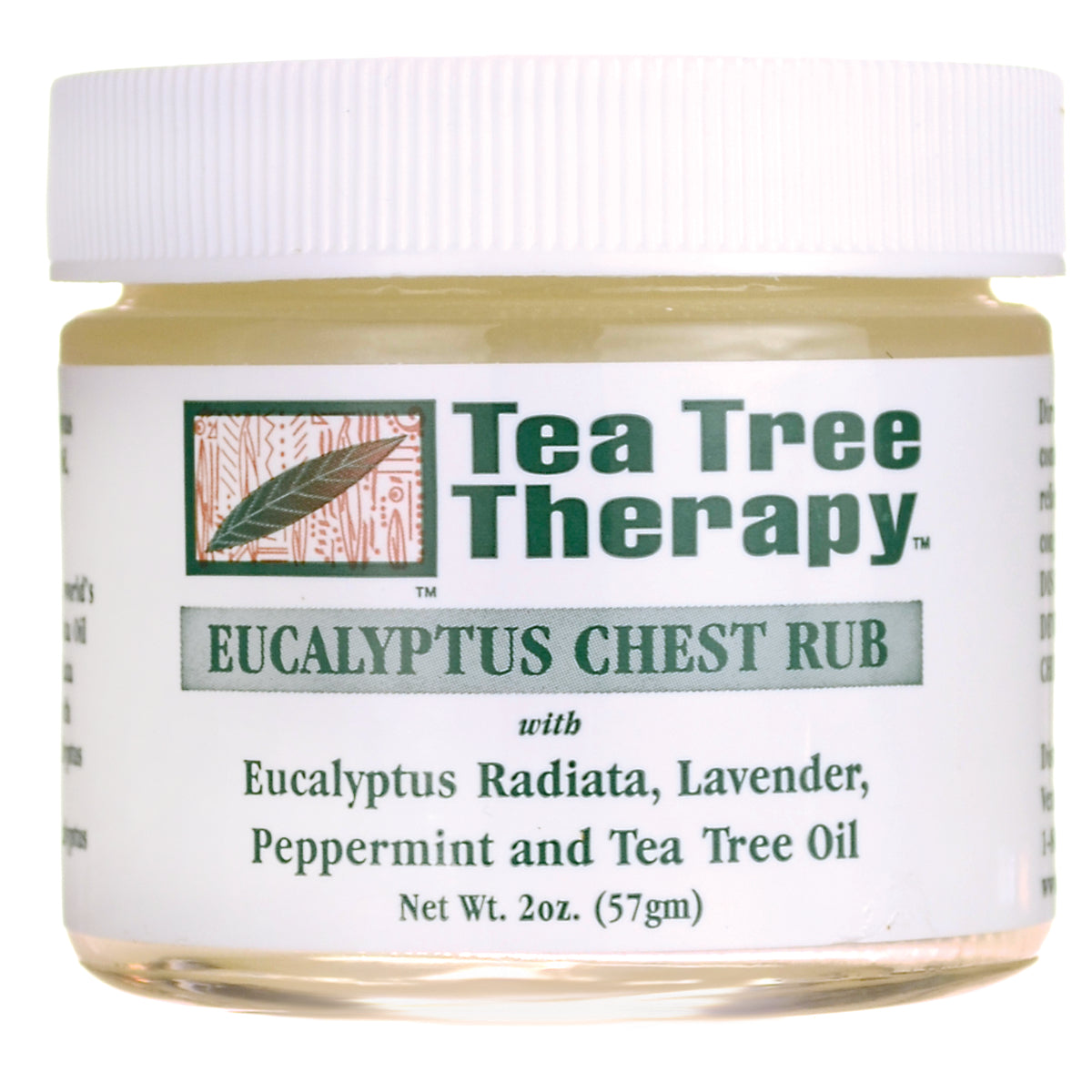 TTT009 | Tea Tree Therapy Eucalyptus Chest Rub, 2 oz jar