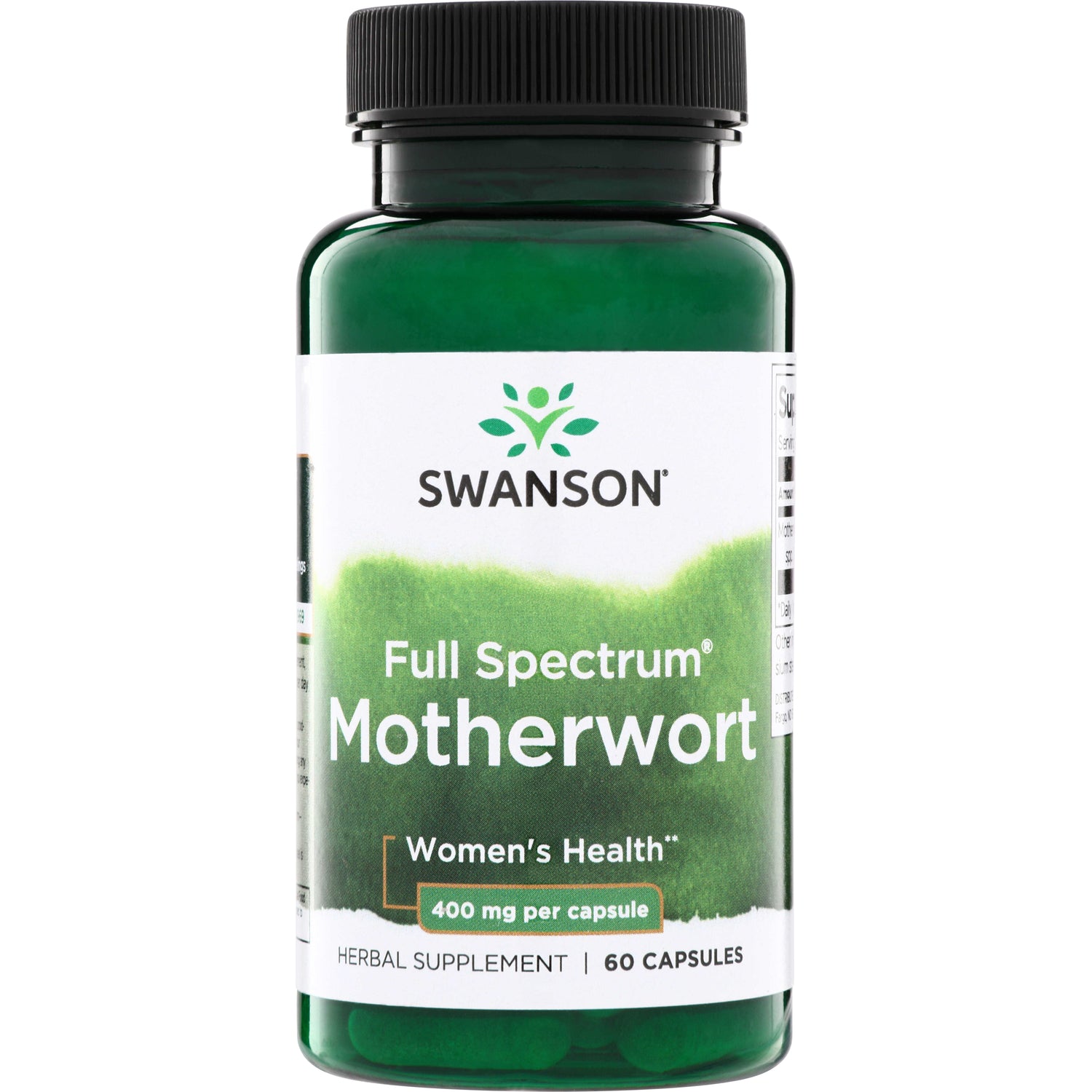 SW1292 | Swanson Full Spectrum Motherwort, 400 mg per capsule, 60 capsules