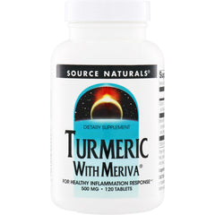 SN394 | Source Naturals Turmeric with Meriva dietary supplement, 500 mg, 120 tablets