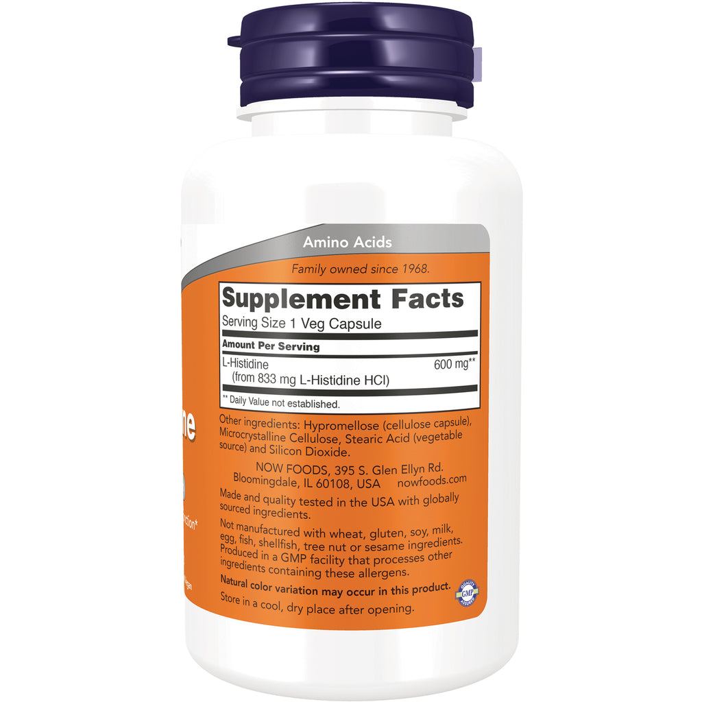 NWF1456 | back of white supplement bottle showing Supplement Facts panel and ingredient text - Thumbnail