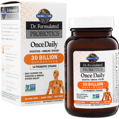 GLF203 | Garden of Life Dr. Formulated Probiotics Once Daily, 30 Billion Guaranteed, 30 vegetarian capsules