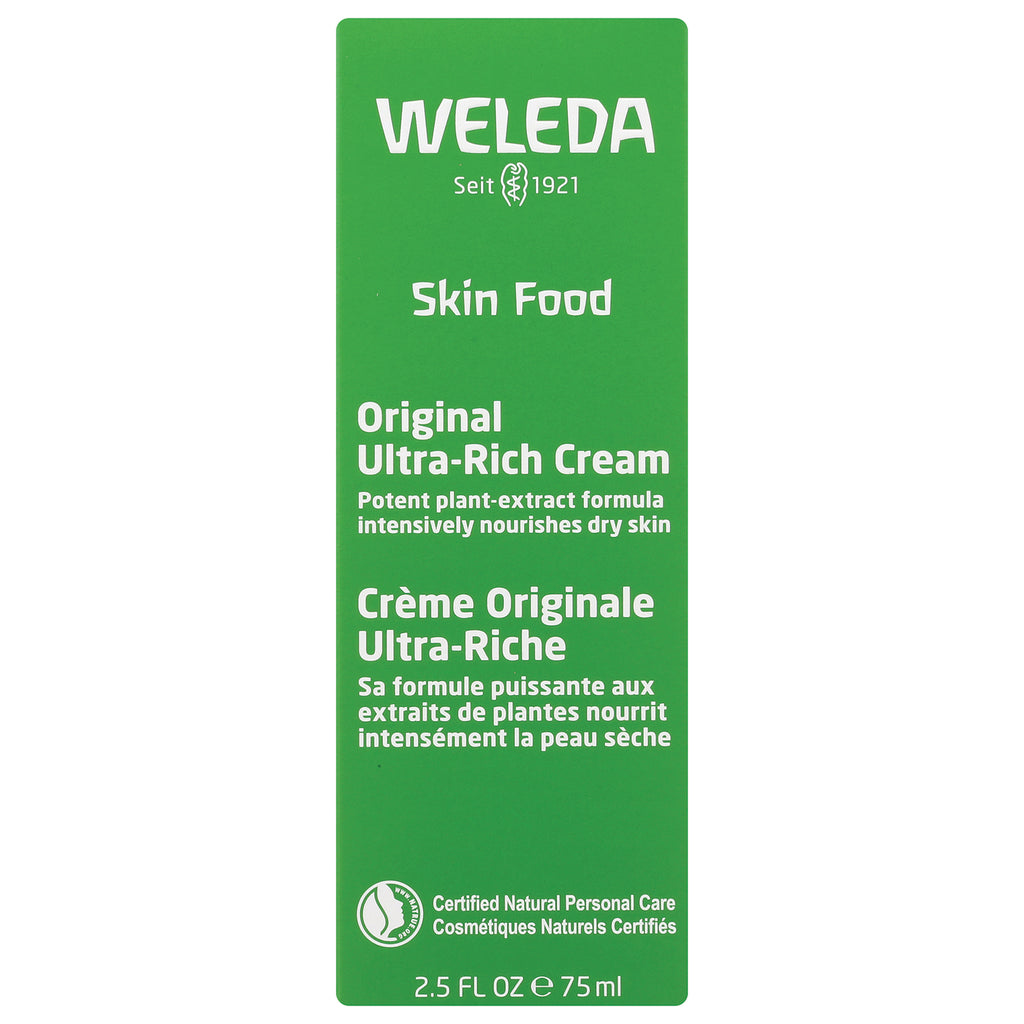 WEL002 | Weleda Skin Food Original Ultra-Rich Cream, 2.5 fl oz (75 ml) front box - Thumbnail