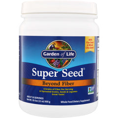 GLF016 | Garden of Life Super Seed Beyond Fiber whole food dietary supplement, 21 oz