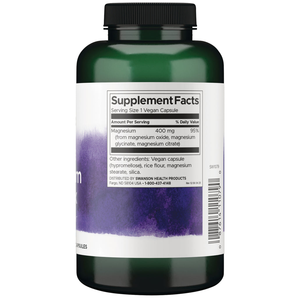 SW1079 | Back label with supplement facts and serving information - Thumbnail