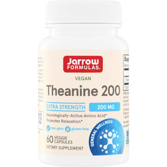 JR331 | Jarrow Formulas Theanine 200 Extra Strength 200 mg, 60 veggie capsules