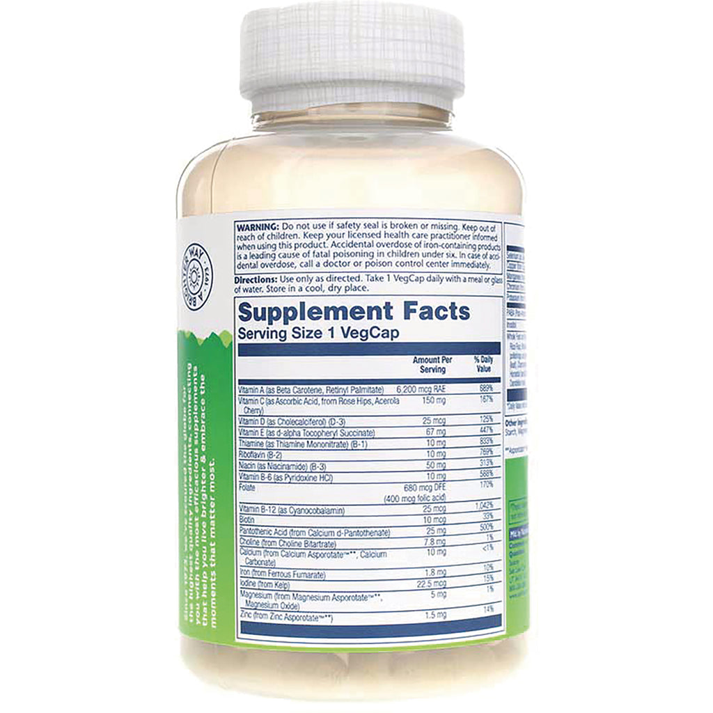 SLR220 | Back of supplement bottle showing Supplement Facts panel with serving size 1 VegCap and ingredient list - Thumbnail
