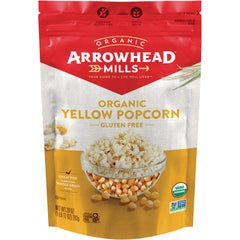 AHM012 | Arrowhead Mills Organic Yellow Popcorn, Gluten Free, resealable bag