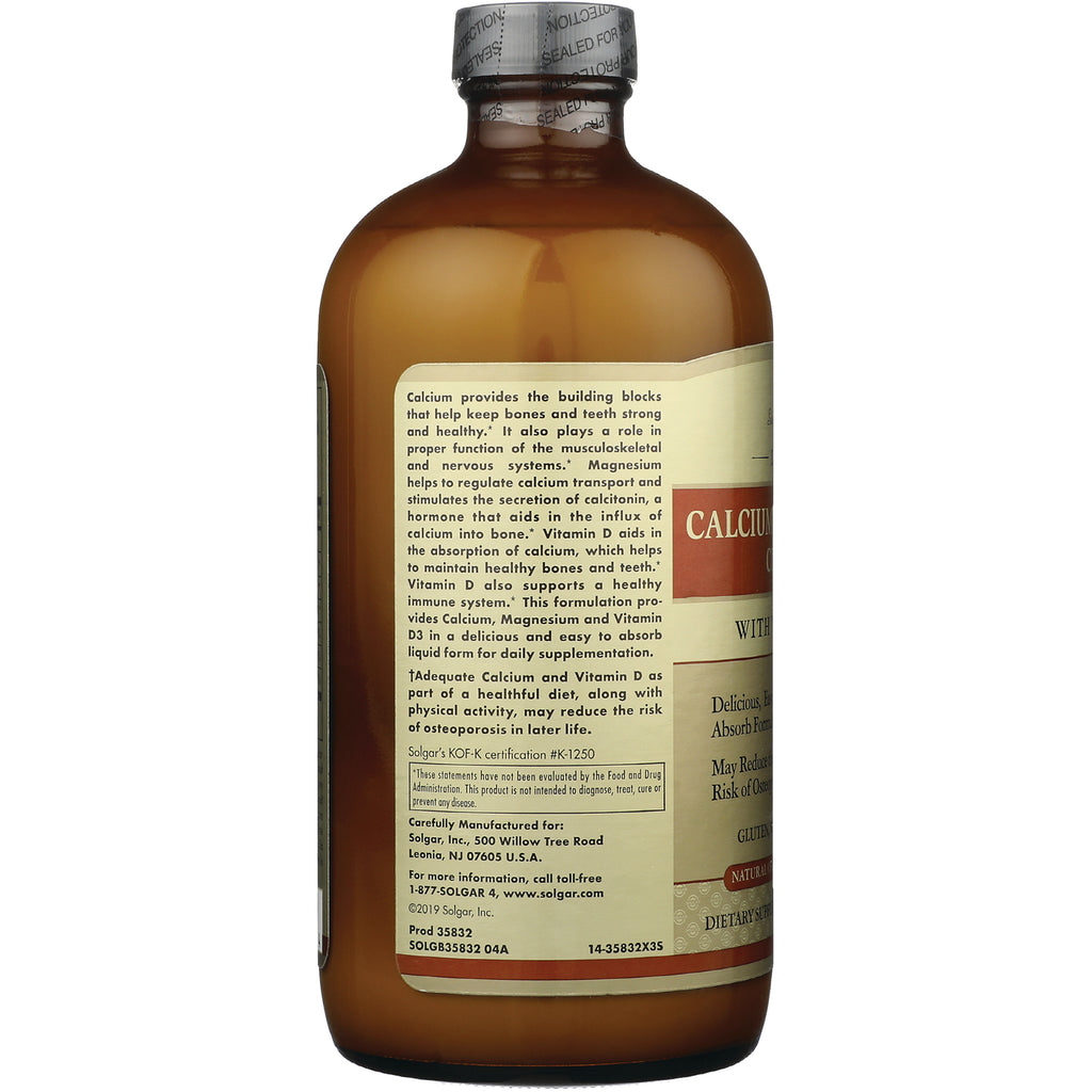 SLG318 | back label product infographic showing CALCIUM supplement information and ingredient text - Thumbnail