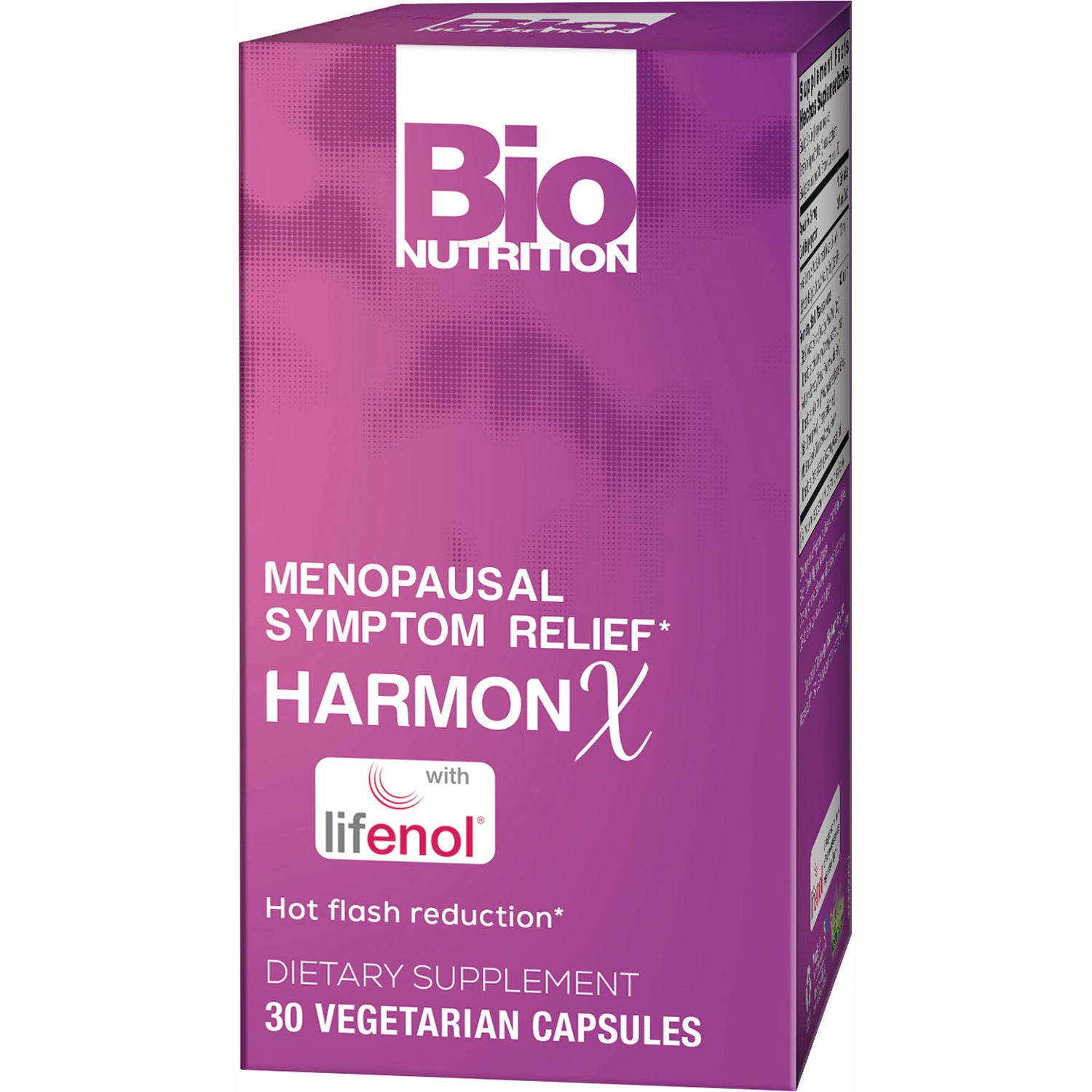 BNN082 | Box of Bio Nutrition HarmonX menopausal symptom relief dietary supplement, 30 vegetarian capsules