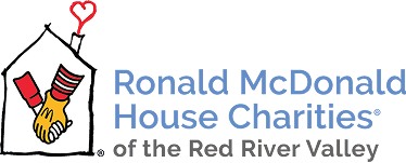 Ronald McDonald House Charities logo with a house and hands design.