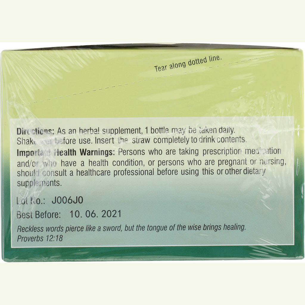 Back of sealed supplement box showing directions, health warnings, Lot No. J006J0 and Best Before 10.06.2021 - Thumbnail