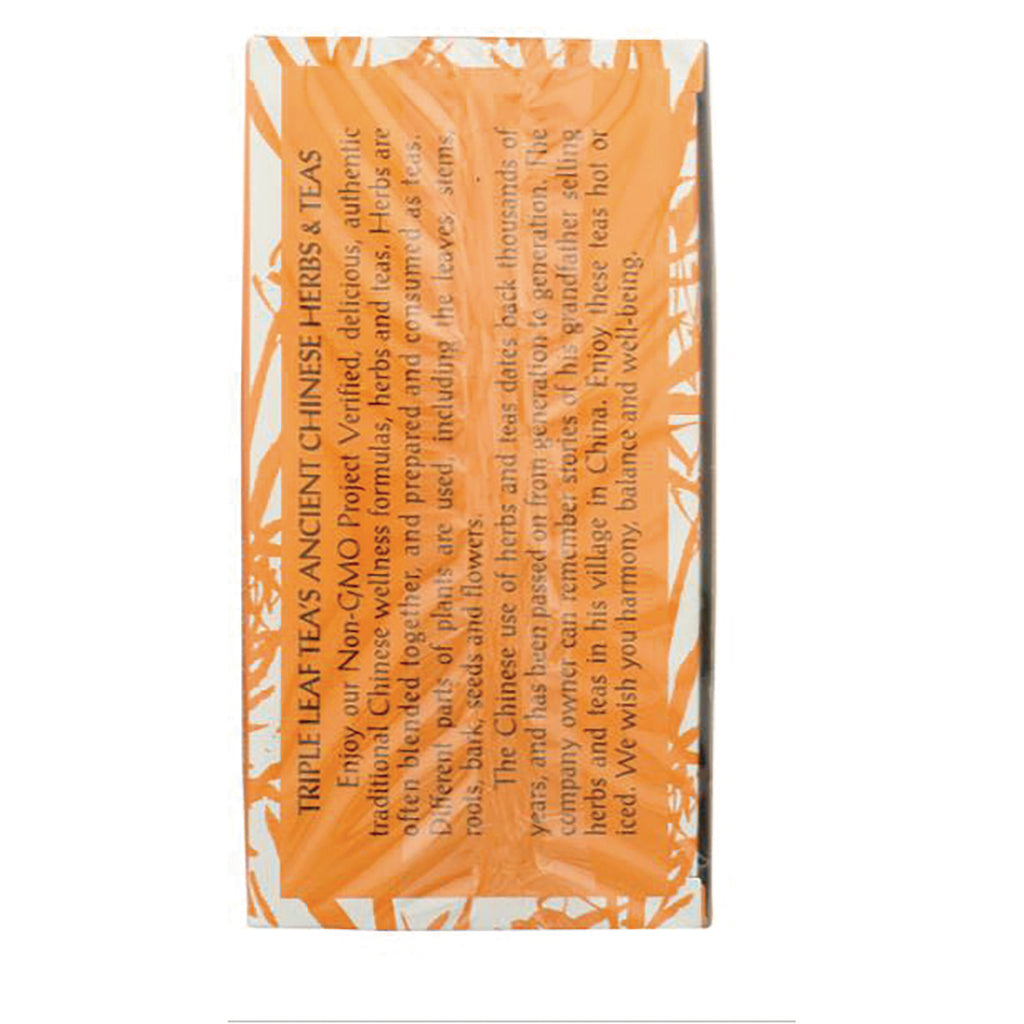 TLT018 | Side panel of Triple Leaf Teas box with text 'TRIPLE LEAF TEAS ANCIENT CHINESE HERBS & TEAS' - Thumbnail