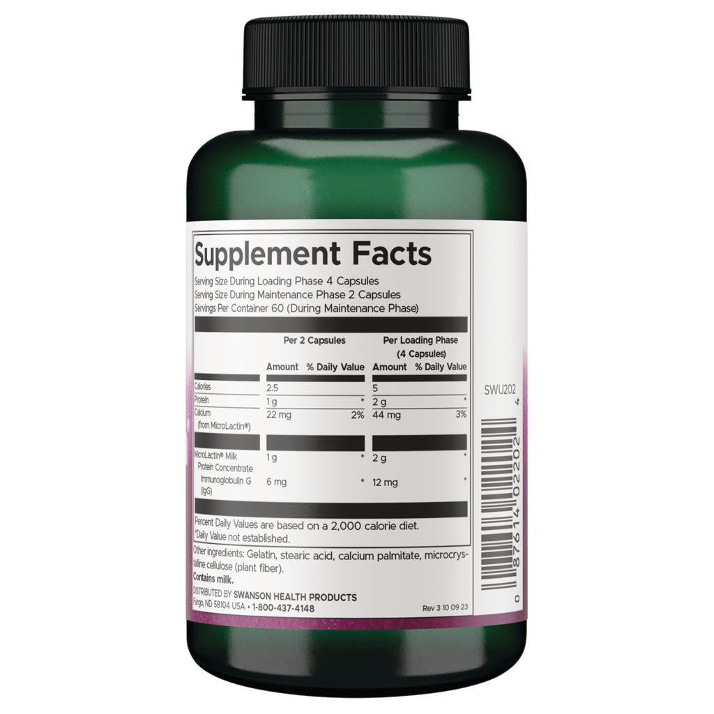 SWU202 | Back label with Supplement Facts panel and barcode - Thumbnail