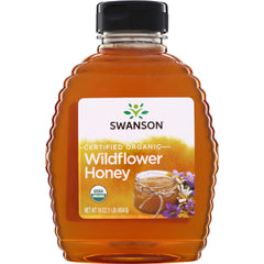 SWF152 | Swanson Certified Organic Wildflower Honey, 16 oz USDA Organic