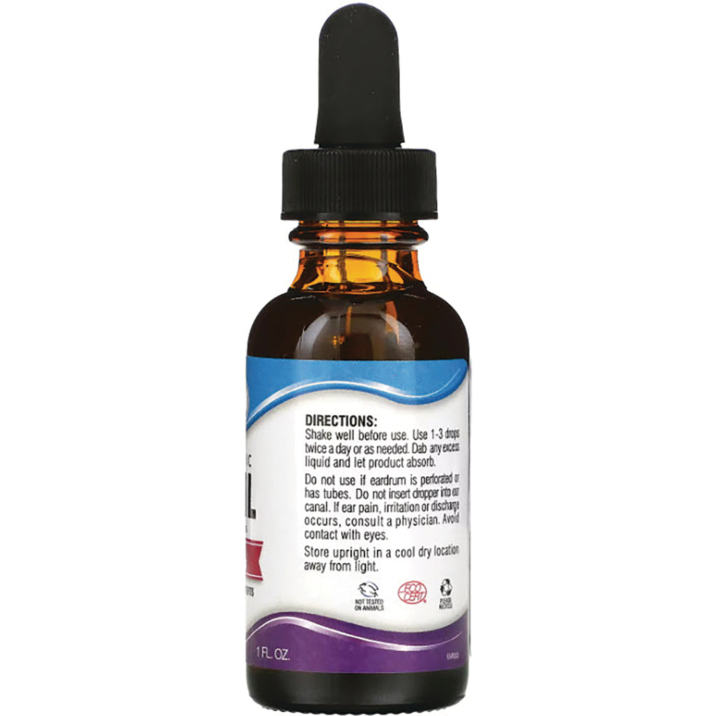 WLY006 | Back of 1 fl oz amber dropper bottle with label showing DIRECTIONS and usage icons - Thumbnail