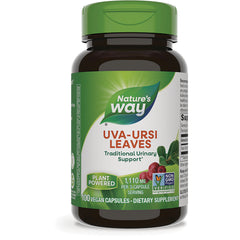 NW870 | Nature's Way UVA-URSI LEAVES supplement bottle front label, 100 vegan capsules
