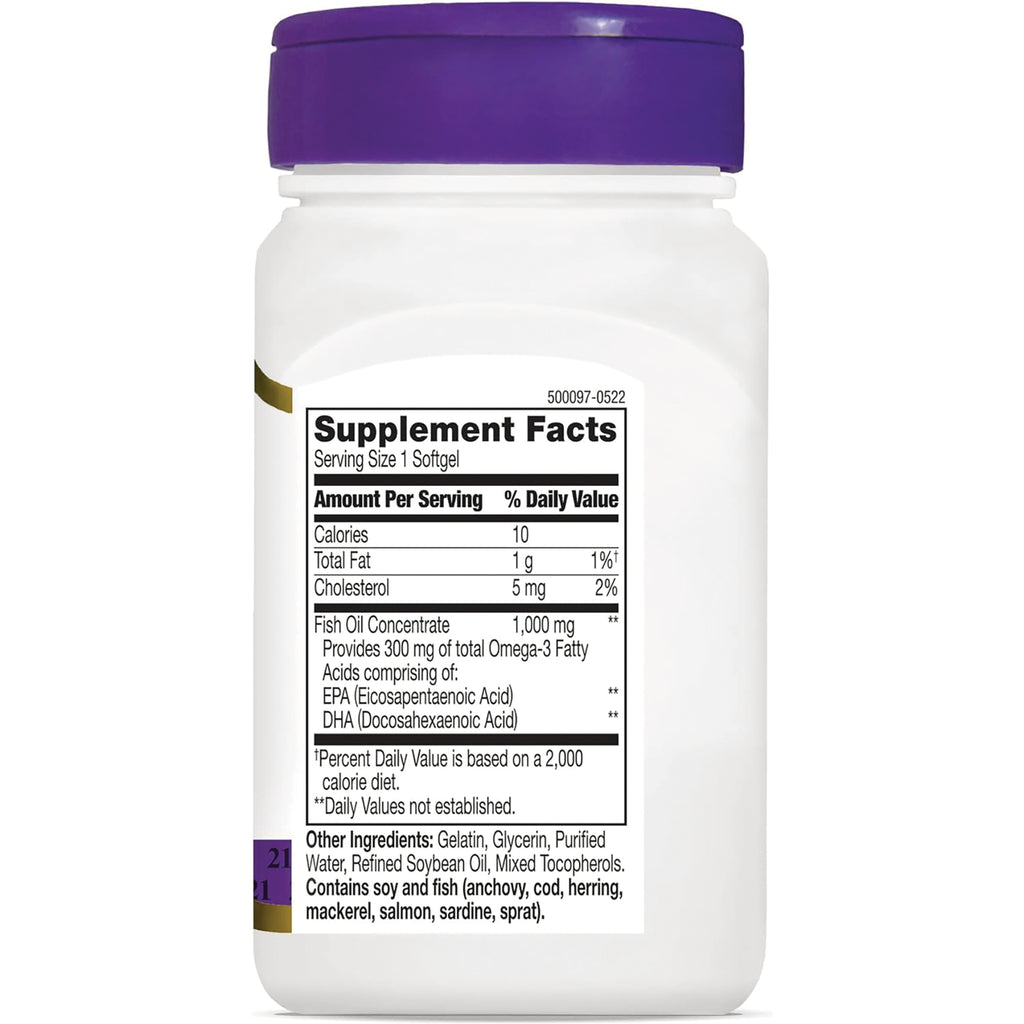 CNT116 | back of white supplement bottle showing Supplement Facts panel, nutrition facts and other ingredients, Serving Size 1 Softgel - Thumbnail