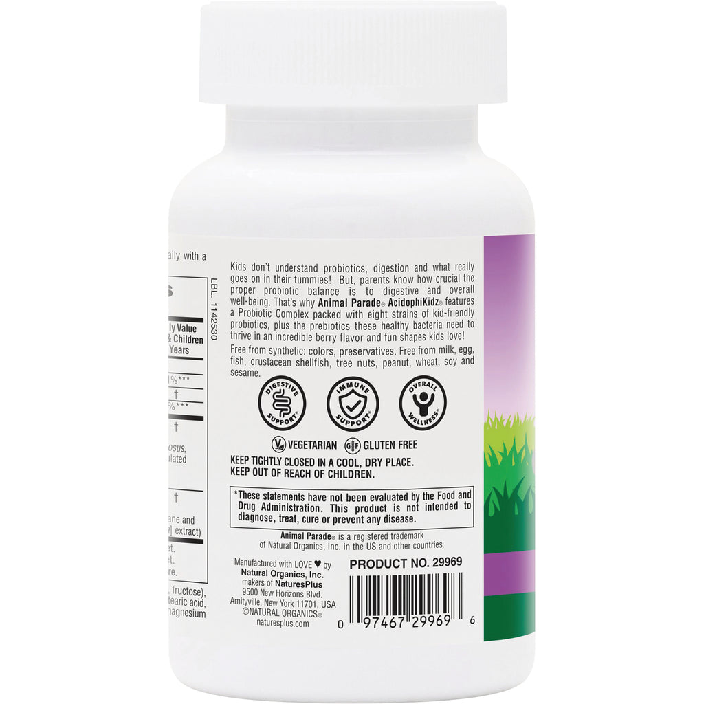 NTP062 | back label of white supplement bottle showing product text, vegetarian and gluten free icons and barcode - Thumbnail