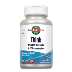 KL578 | KAL Think Magnesium L-Threonate supplement bottle, 60 tablets, supports brain function