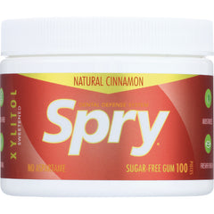 XL004 | Spry Natural Cinnamon sugar-free gum, xylitol sweetened, 100 pieces