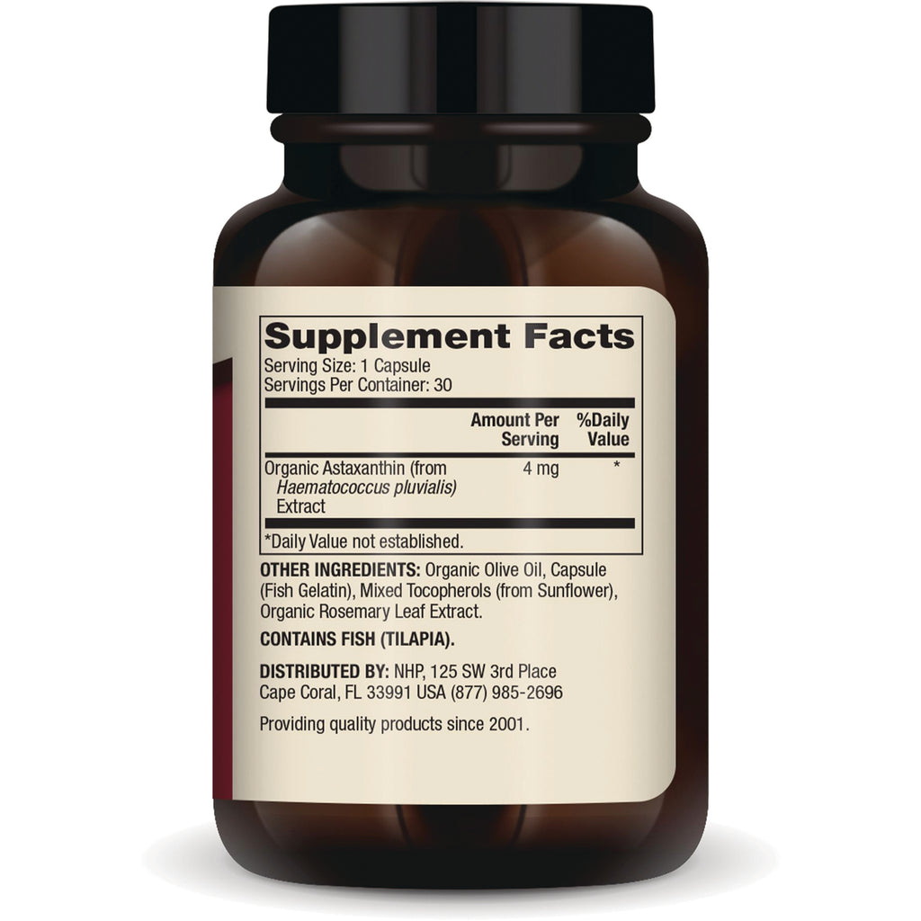 MRC107 | Back of brown supplement bottle showing Supplement Facts panel and ingredients list - Thumbnail