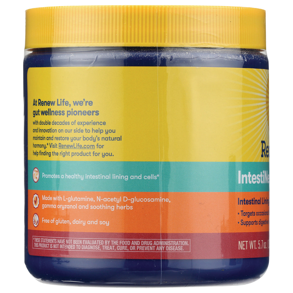RNL025 | product infographic label on supplement jar showing benefits and ingredients and promotes a healthy intestinal lining - Thumbnail