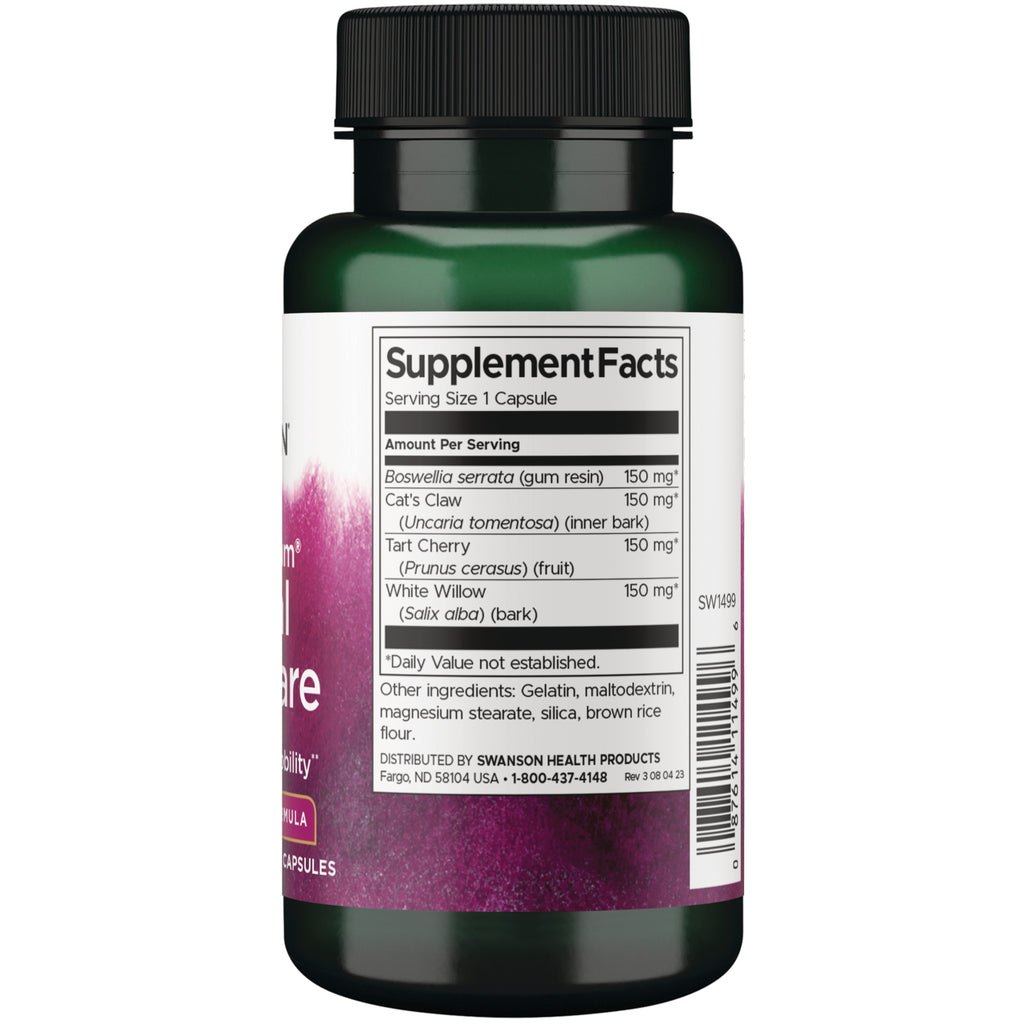 SW1499 | Back label with Supplement Facts - Thumbnail