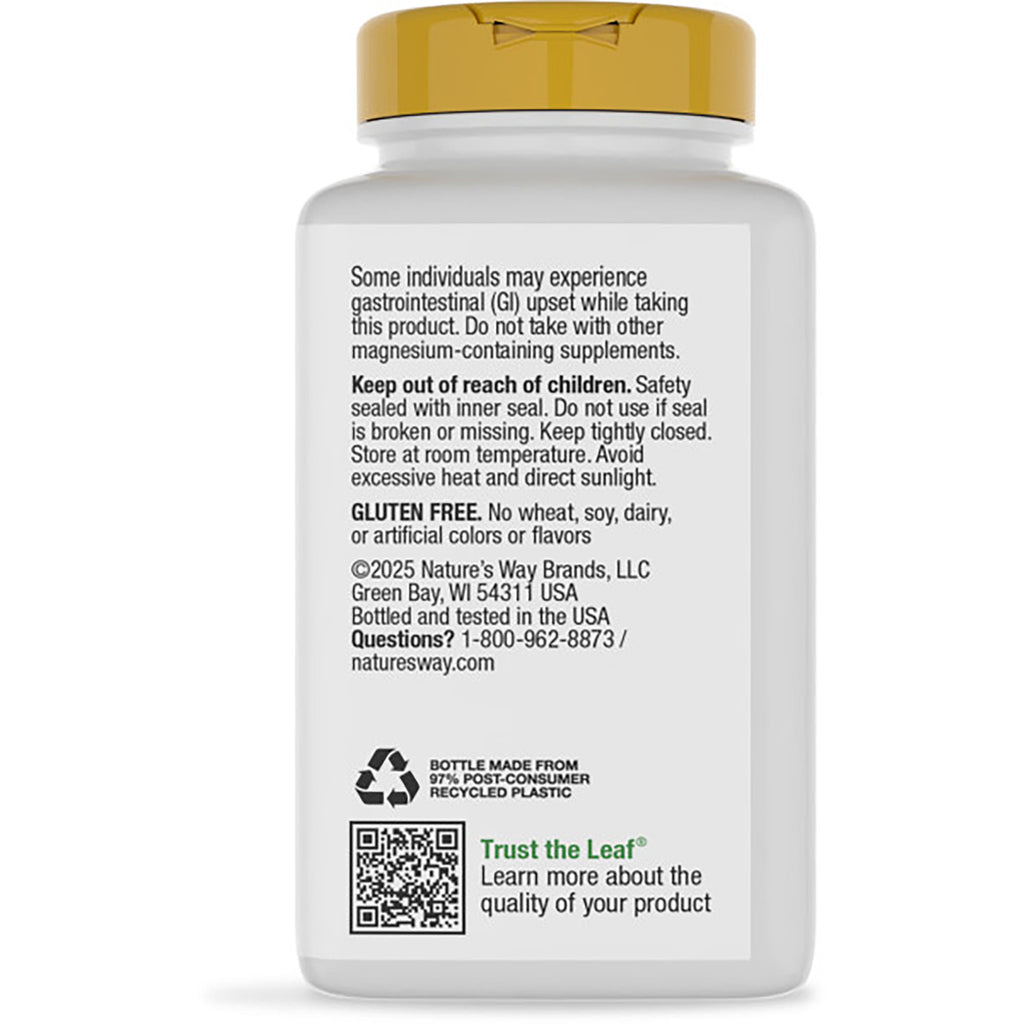 NW373 | back label of supplement bottle showing Supports Bone Health and Muscle Function text, barcode and warnings - Thumbnail