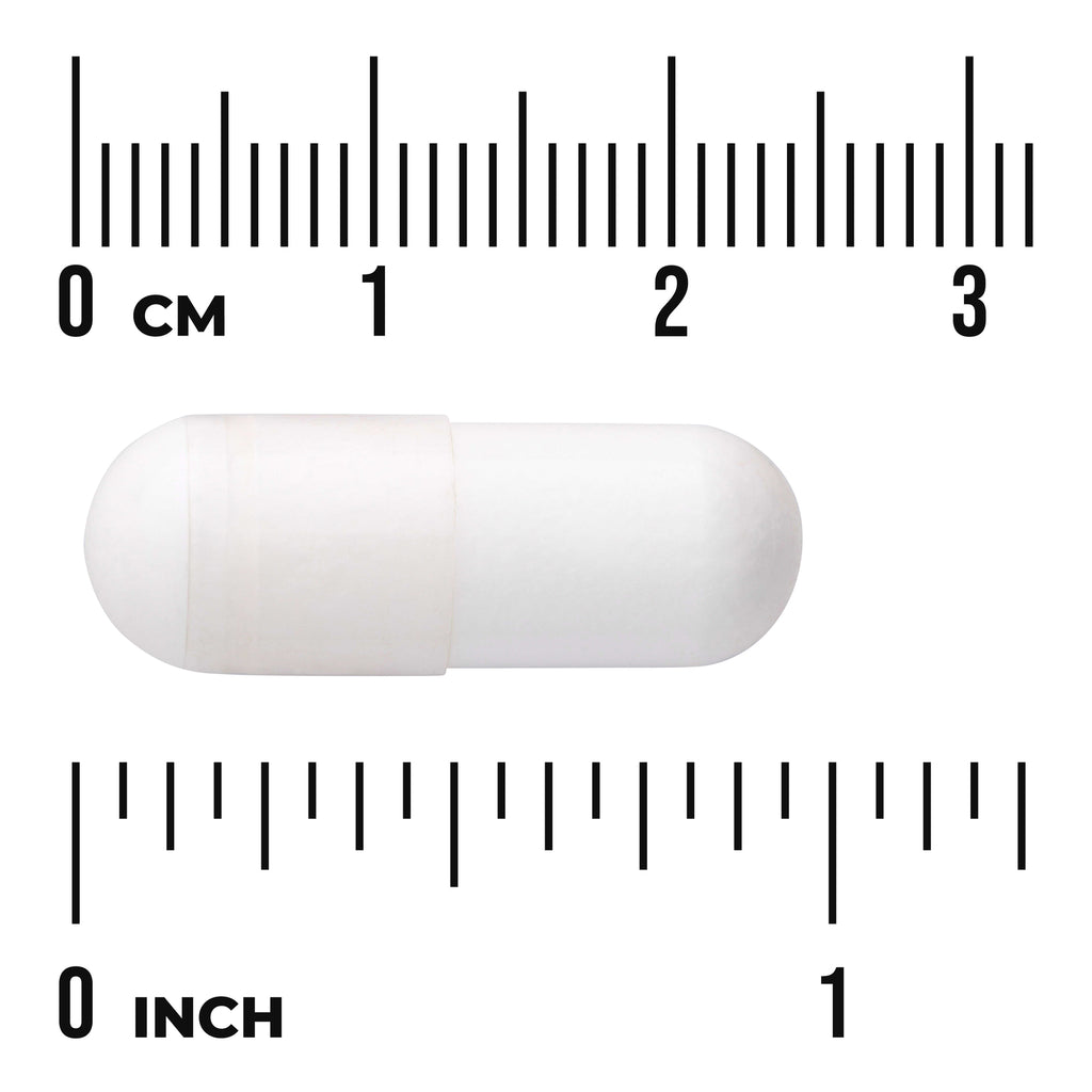 SWU452 | White capsule with size rulers in cm and inches - Thumbnail