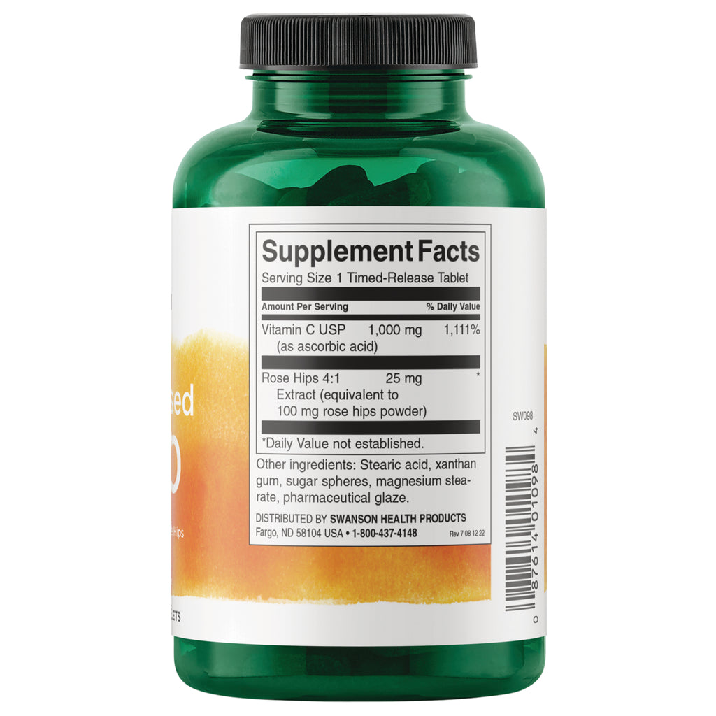 SW098 | Back label with supplement facts and serving information - Thumbnail