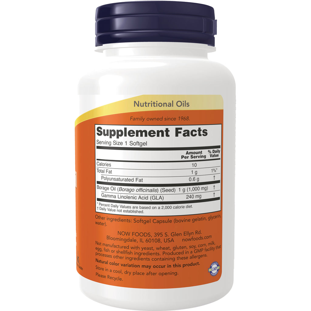 NWF381 | Back of white supplement bottle with Supplement Facts label showing Serving Size 1 Softgel and ingredient amounts - Thumbnail